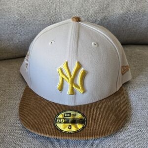 New Era Beige and Brown Yankees Cap